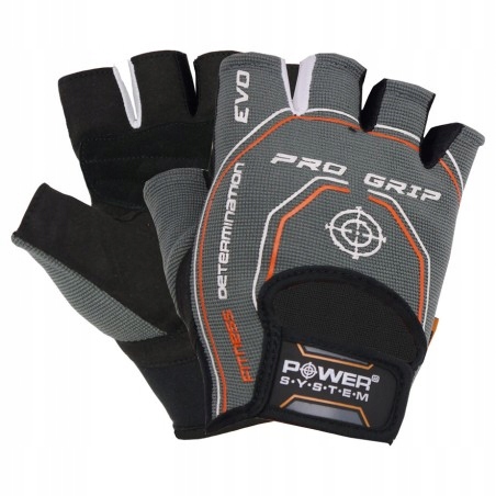 Power System rękawiczki sportowe na siłownię Pro Grip Evo szare S