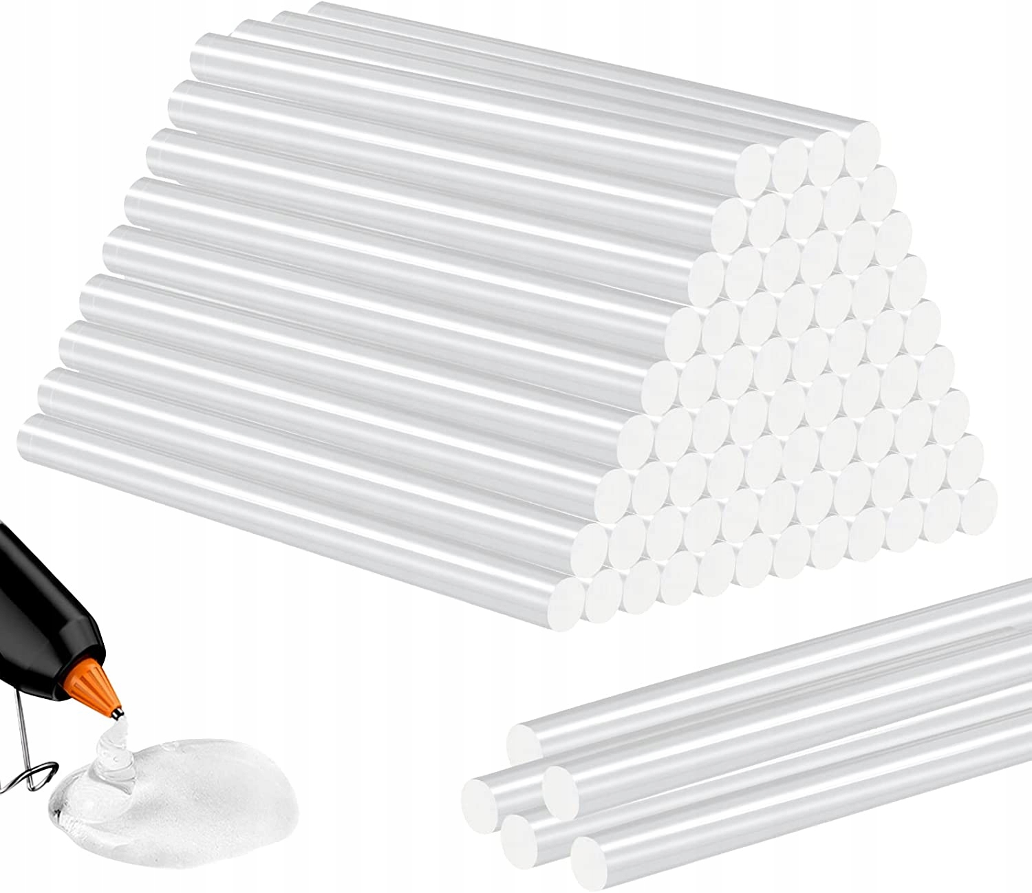 KLEJ DO PISTOLETU NA GORĄCO PRZEZROCZYSTY MOCNY 7,1x300MM 1KG