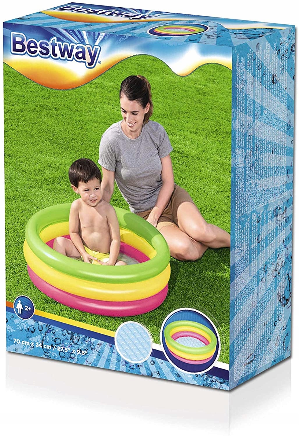 basen z miękkim dnem 3-ringi 70x24cm BESTWAY | 51128 — 5