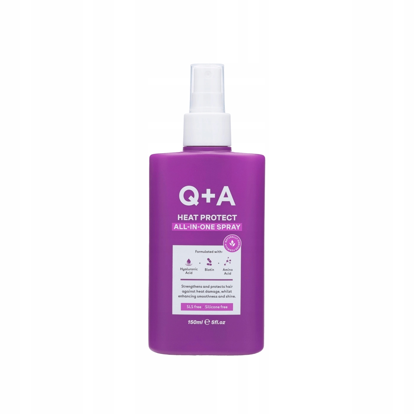 Q+a Heat Protect All-In-One sprej Termoochranný sprej na vlasy 150 Ml