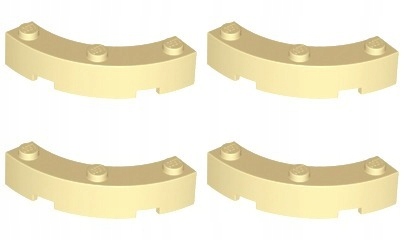 

Lego 48092 Łuk 4x4 piaskowy (8g) 4 szt.