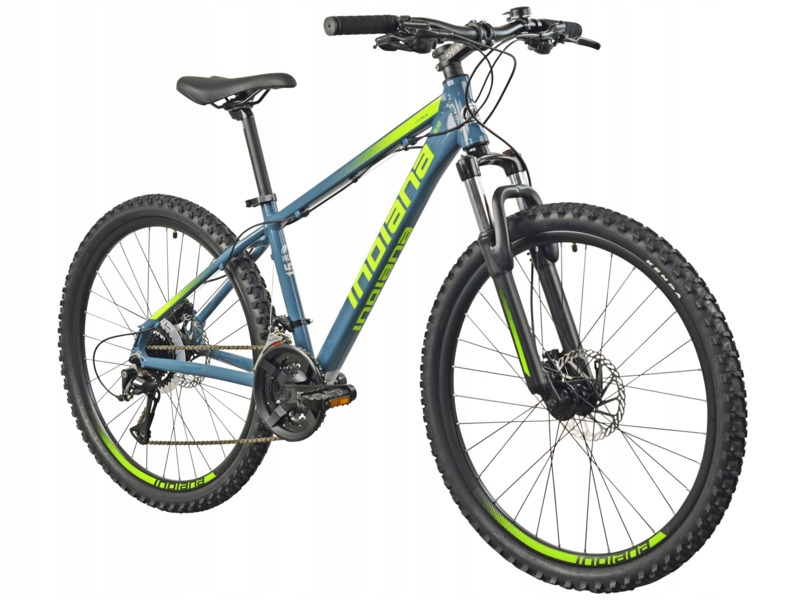 Rower górski Mtb Indiana X-Pulser 3.6 M15 26 cali męski Grafitowo-limonkowy