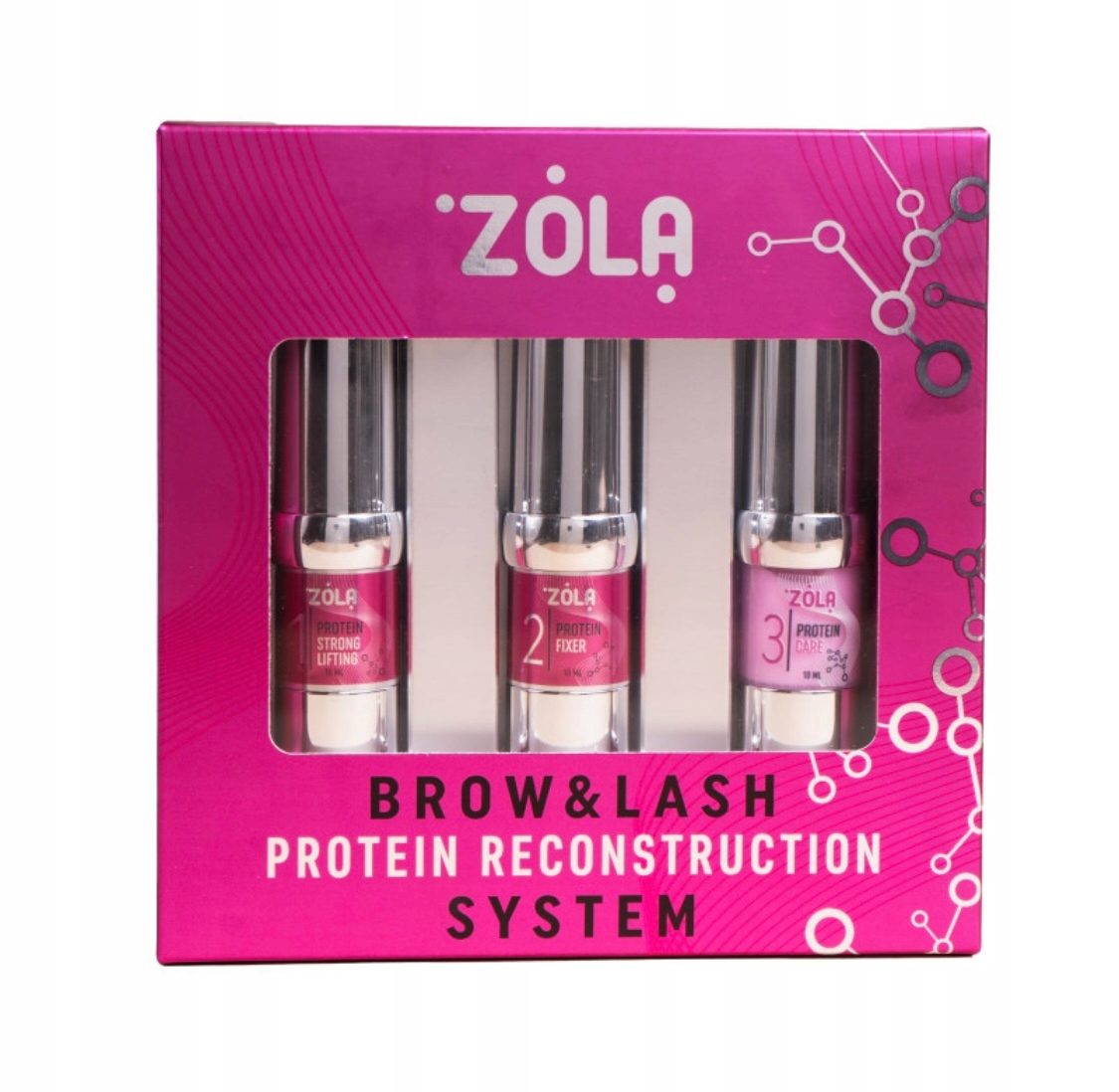 Sada pro laminování obočí Zola Brow&Lash Protein Reconstruction System, 1.2.3
