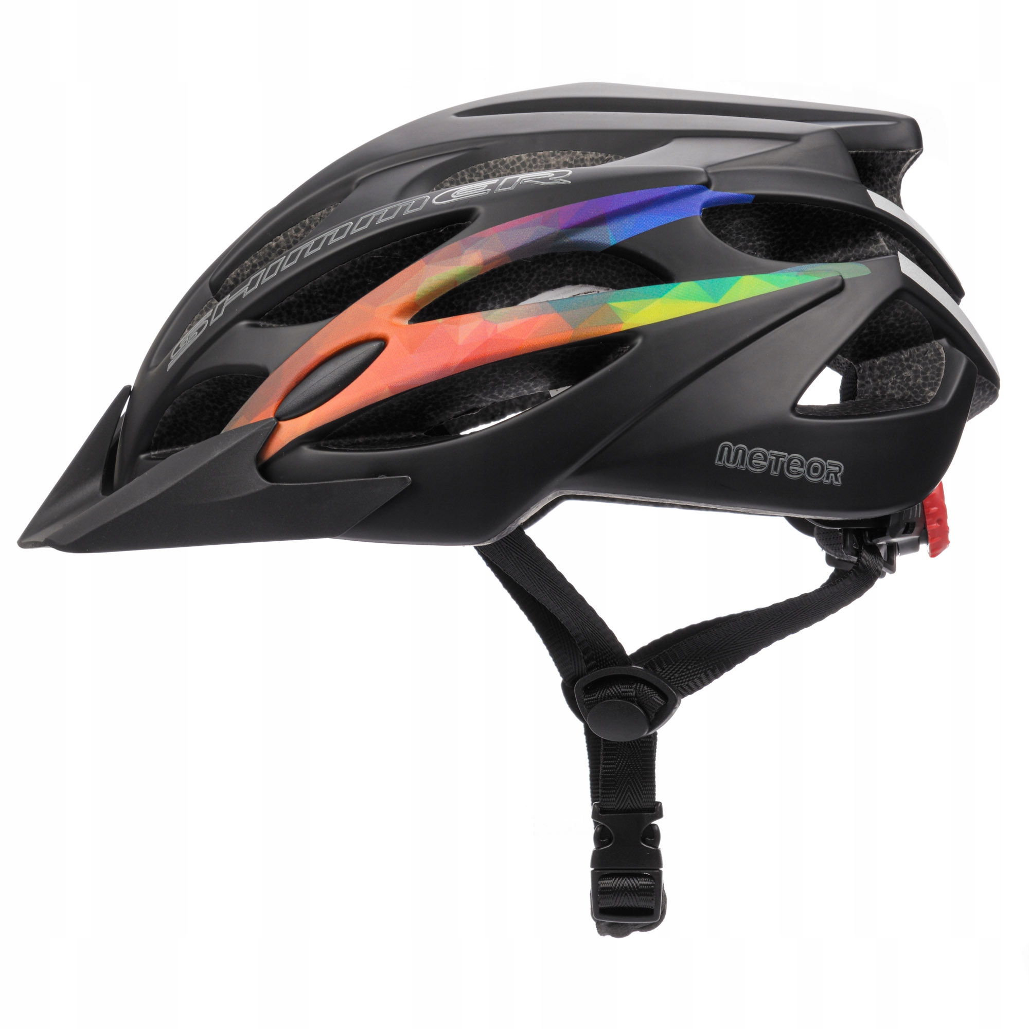 Kask Rowerowy Regulowany Meteor Shimmer M 55-58 siatka otwory wentylacyjne