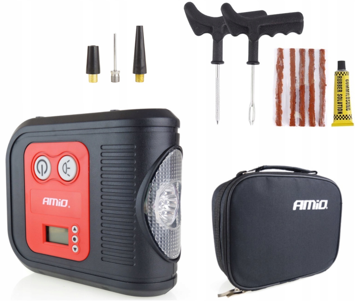 ZESTAW NAPRAWCZY DO OPON KOL KOMPRESOR AKCESORIA