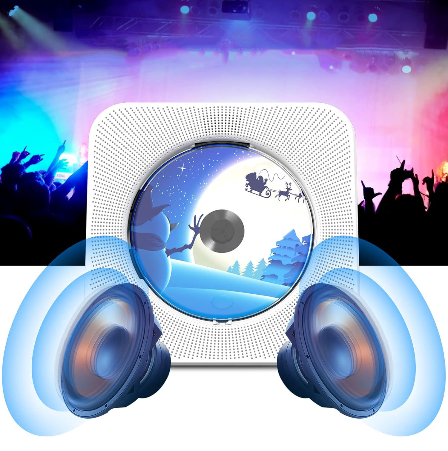 ODTWARZACZ CD BLUETOOTH Z GŁOŚNIKAMI, ODTWARZACZ CD PRZENOŚNY GŁOŚNIK HI-FI Model Przenośny Odtwarzacz CD