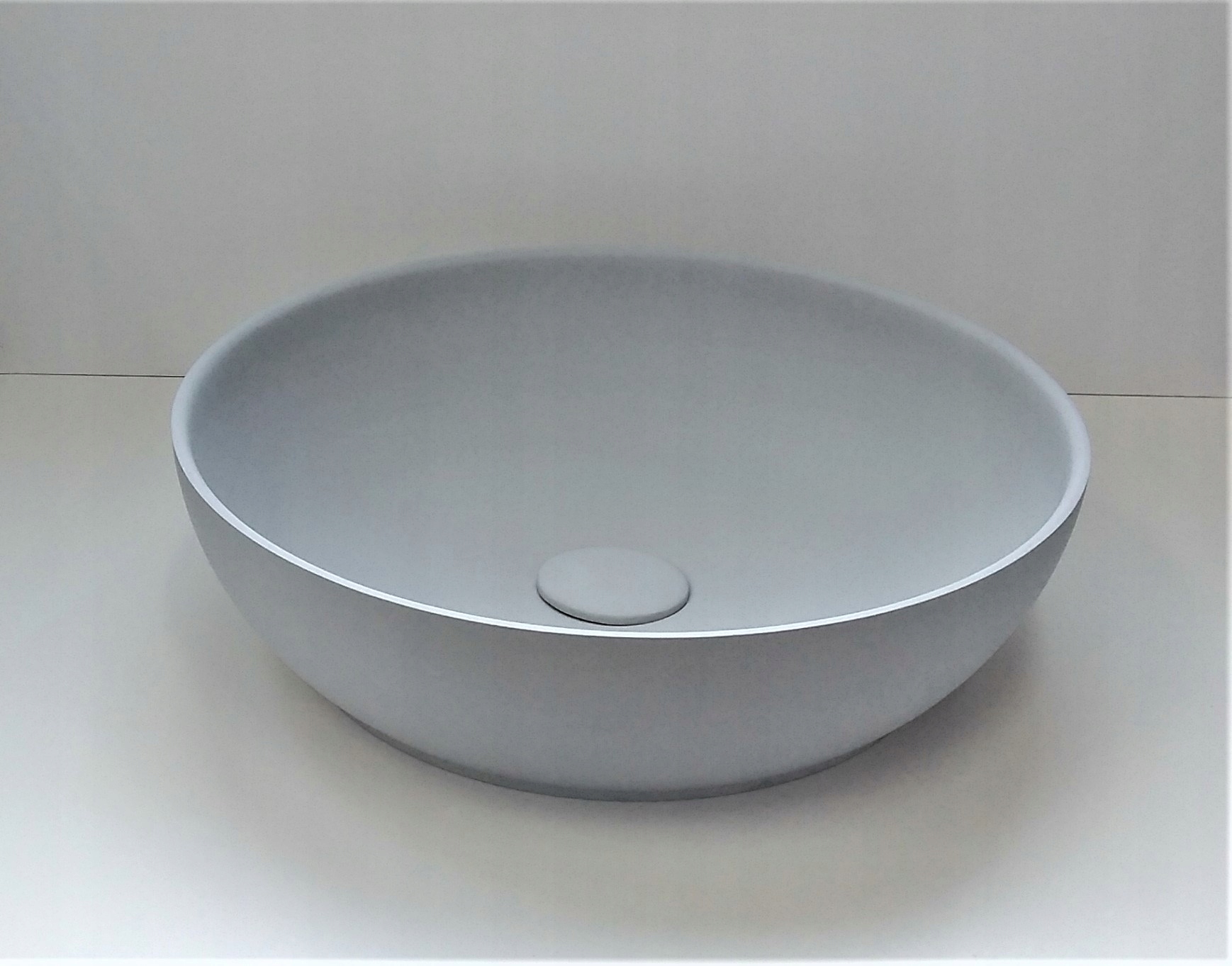 Umywalka nablatowa 40X11 Pik Grey Mat konglomerat