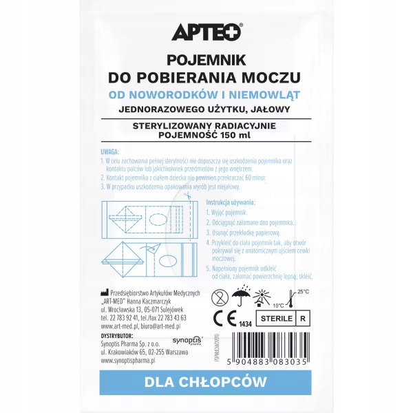 

Woreczek do pobierania moczu (dla Chłopców 1 szt