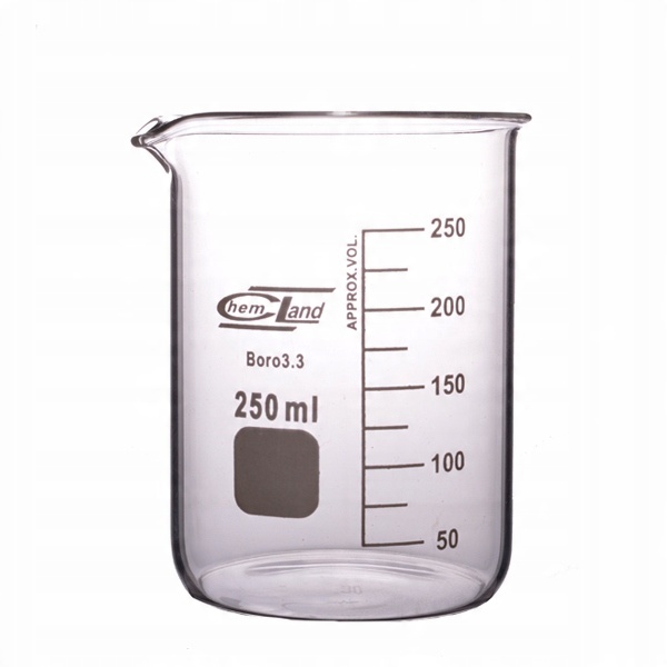 

Zlewka niska szklana z wylewem Boro 3.3 250 ml