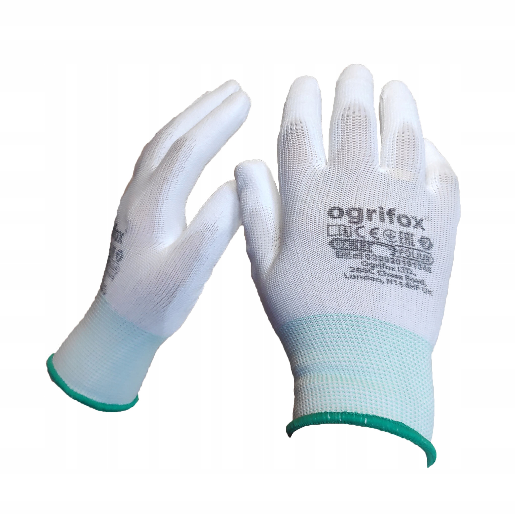 Rękawiczki robocze ogrodowe POLIUR_r7 MOCNE 10par Rozmiar S