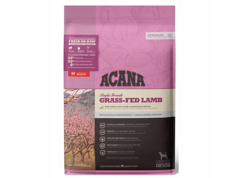 Karma dla psa Acana Grass-Fed Jagnięcina 6 kg