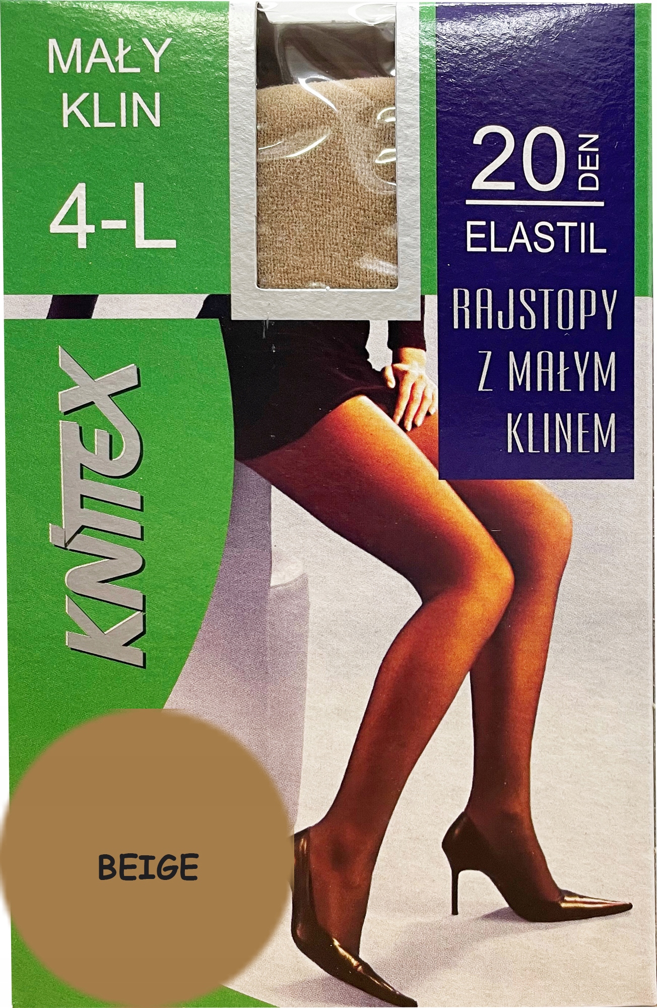 

Knittex rajstopy Elastil 20 den Beige 4 L