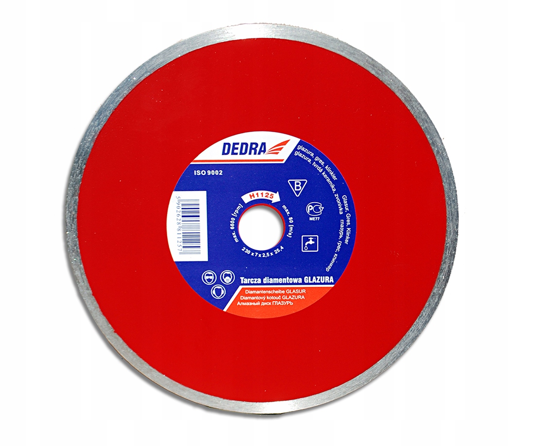 

Dedra Tarcza diamentowa do gresu glazury 230 x25,4