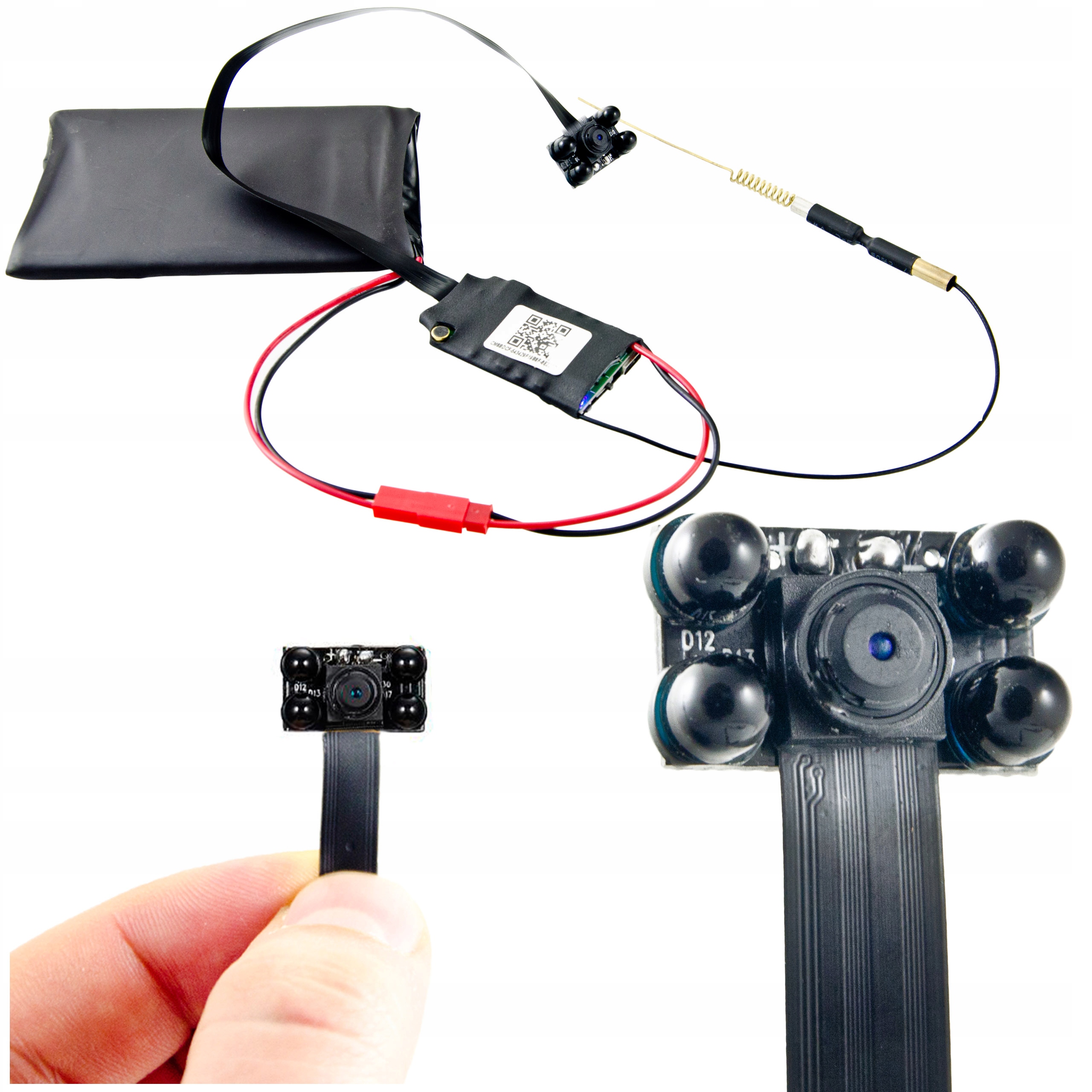 

+mini Kamera Ip Wifi P2P Noc 4xIR Full Hd Detekcja