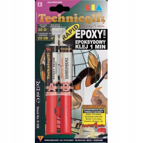 

Technicqll Klej Epoksydowy Bezbarwny 2X12 ML E-358