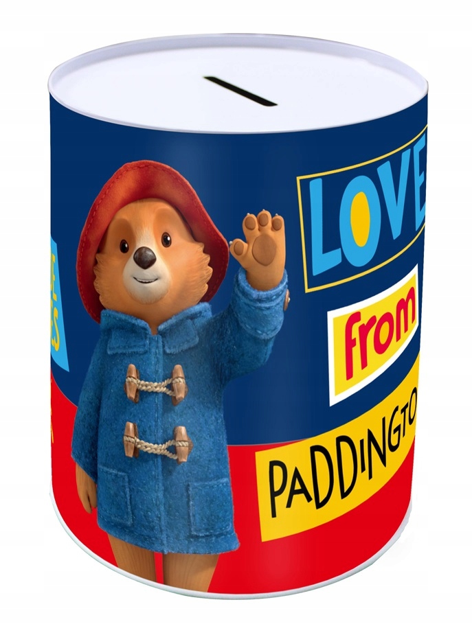 

Metalowa skarbonka Miś Paddington 15x10 cm 504022