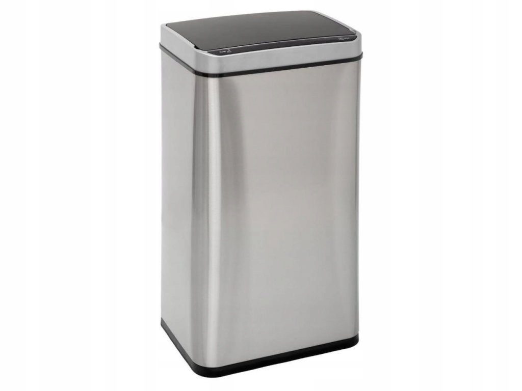 Levně Automatický odpadkový koš 40L, nerezová ocel, stříbrná