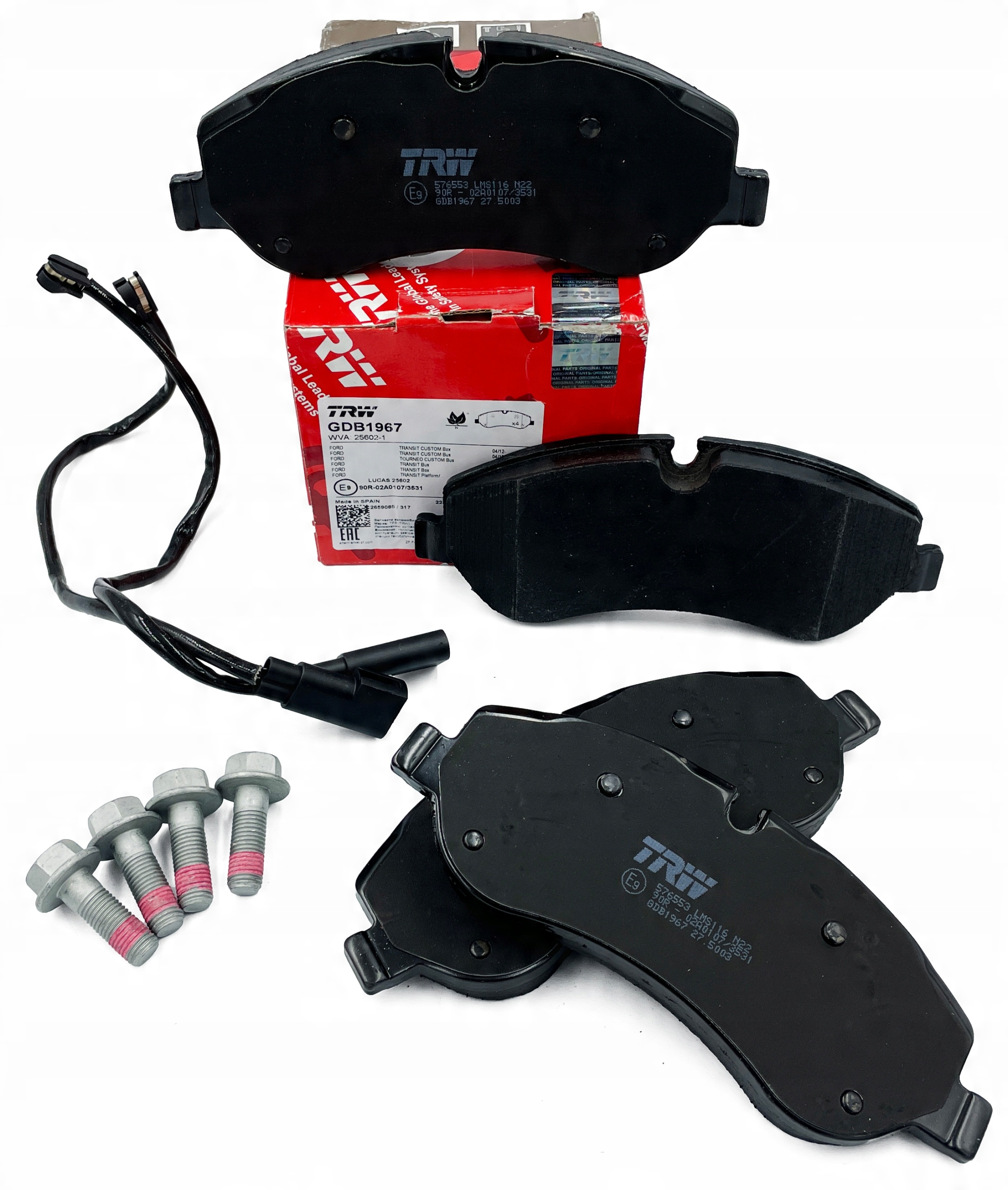 

Trw Klocki hamulcowe przód Ford Tourneo Custom 12-