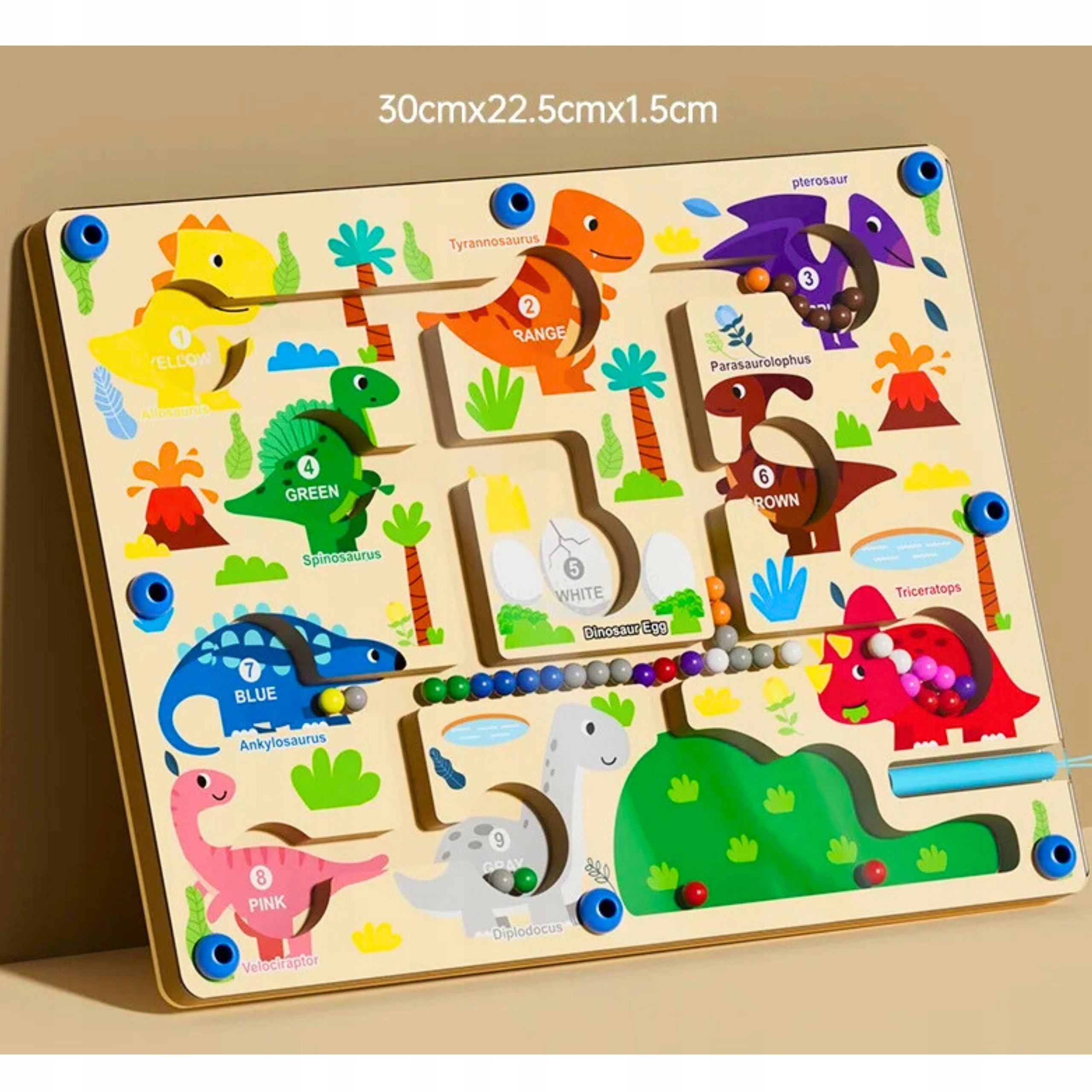 TABLICA MAGNETYCZNA MONTESSORI MOZAIKA EDUKACYJNA DREWNIANA UKŁADANKA Marka inna