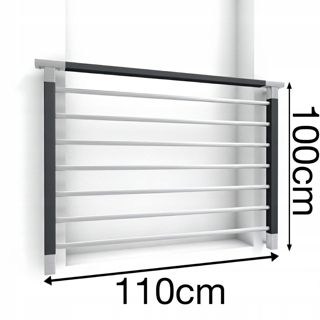 Standard Francúzsky balkón 110 cm Balustrada Ral