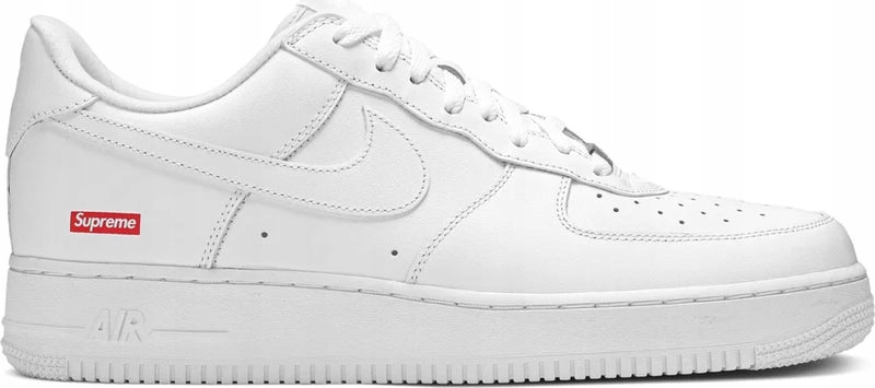 Buty sportowe Nike Air Force 1 Low White Supreme Białe CU9225-100 r. 40,5