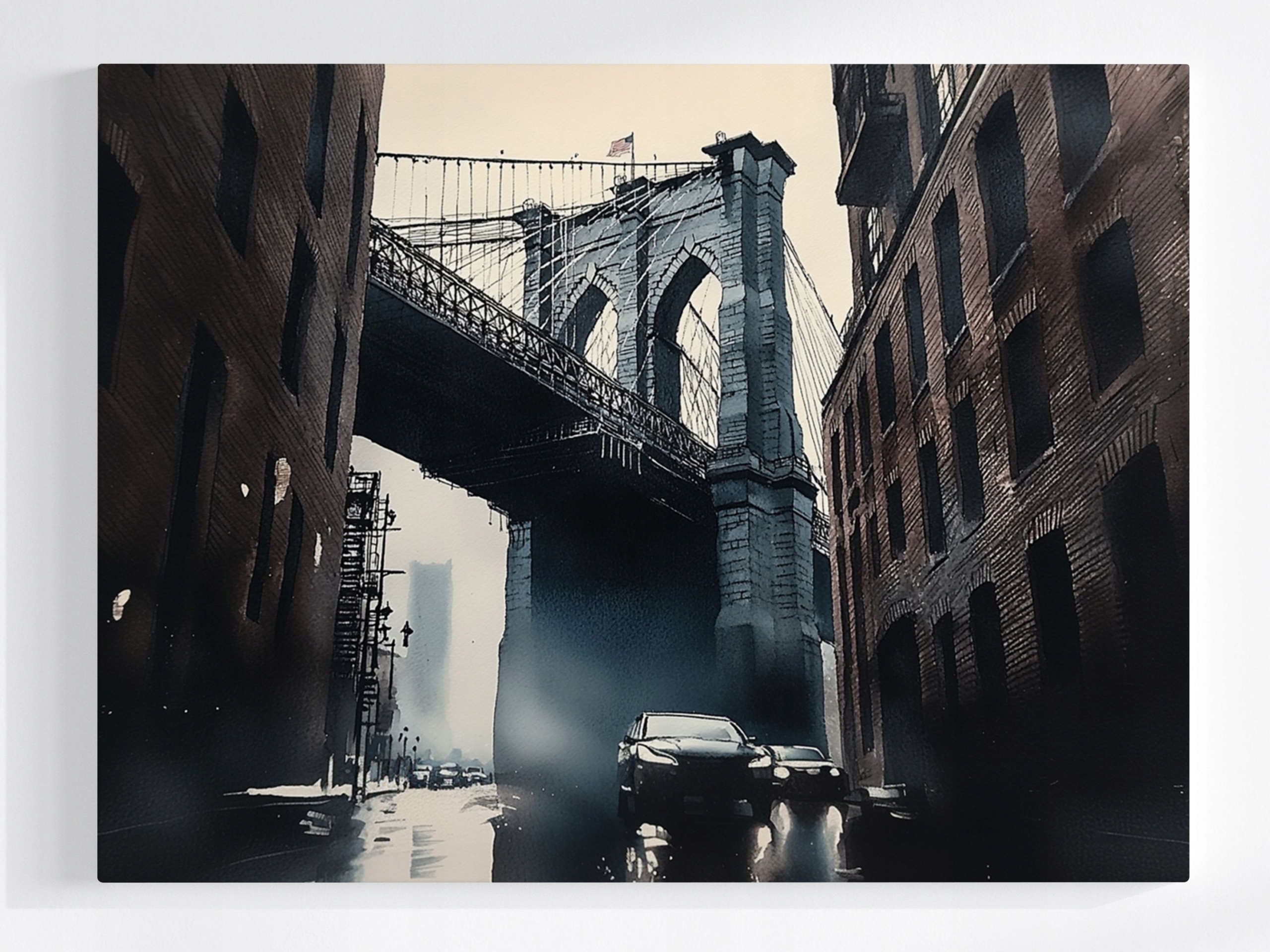 Plakát Město New York Most Brooklyn 100x75