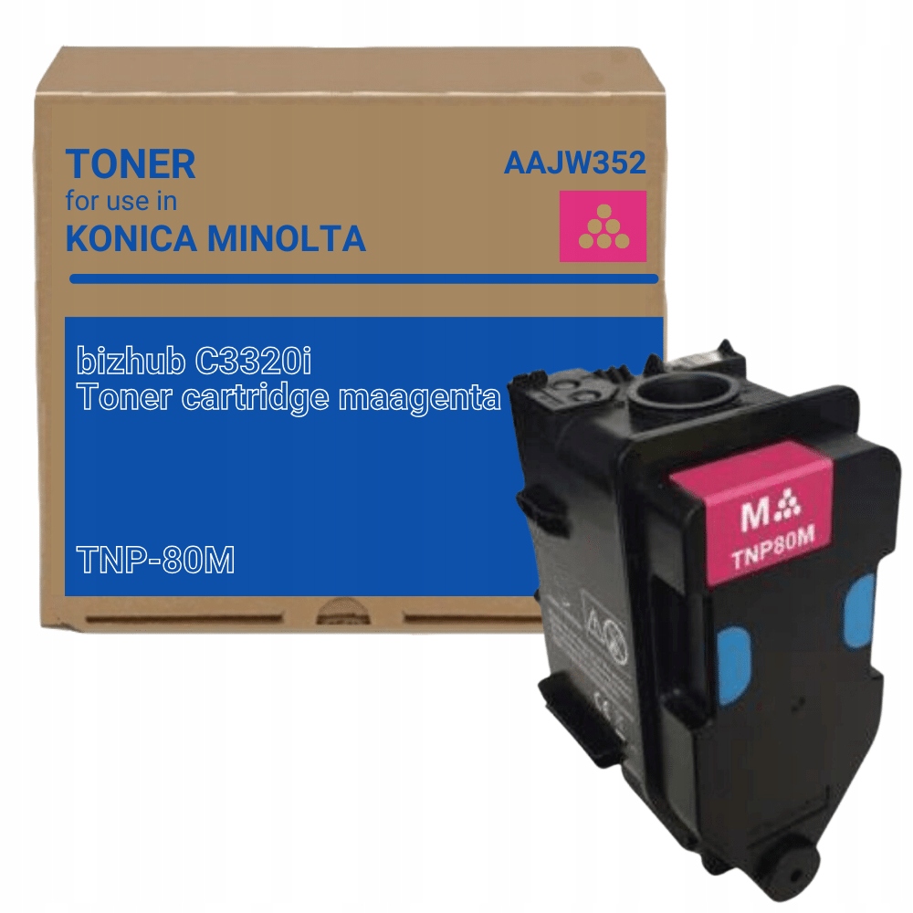 Nowy toner TNP80M AAJW352 Magenta do Konica Minolta Bizhub C3320i