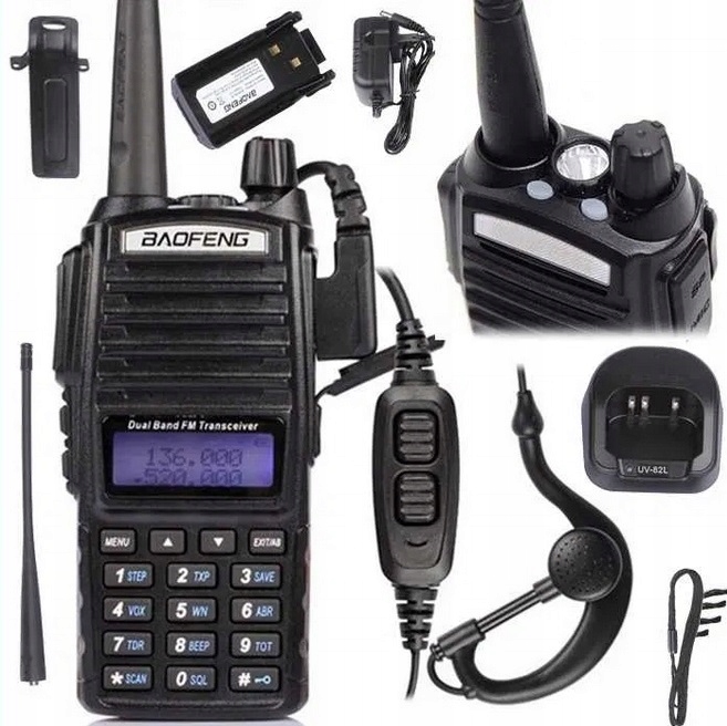 Krótkofalówka Radiotelefon Walkie Talkie Baofeng UV-82 8W Max Power Latarka