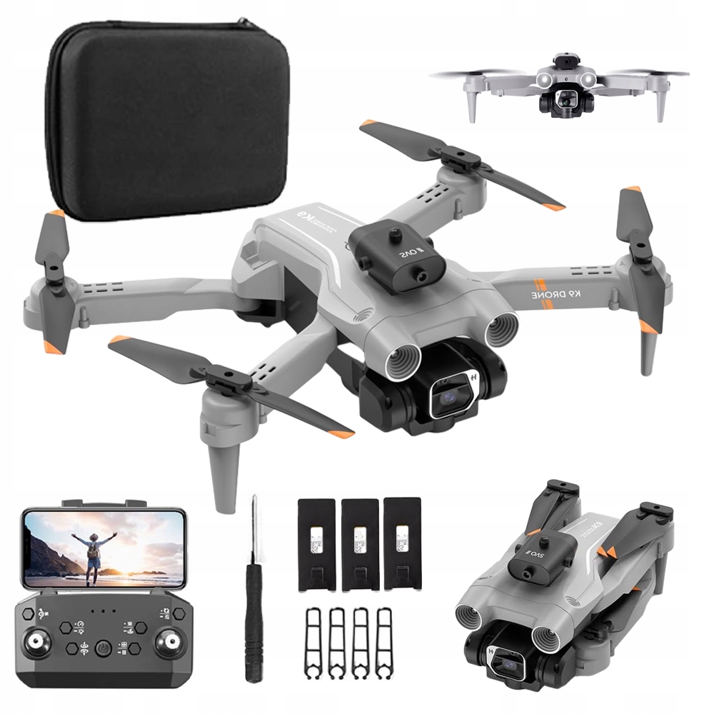 Skládací Inteligentní Dron Z Kamery Hračka 3 Baterie 1800 mAh