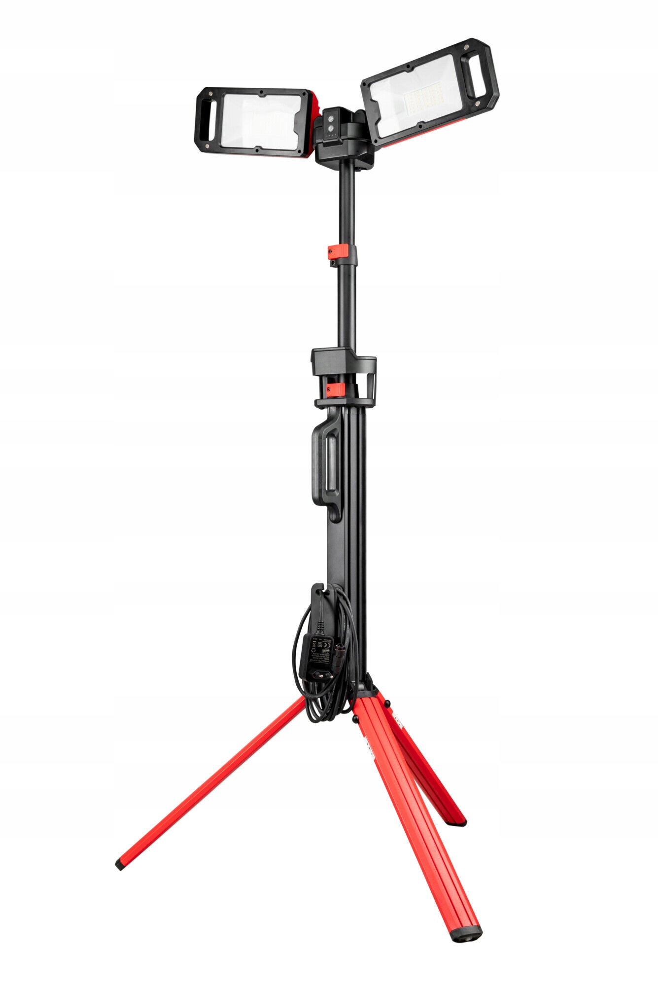 Reflektor Led Składany 2x25W Pro 5000LM 89-192cm Obrotowy Aku Przewód 5m