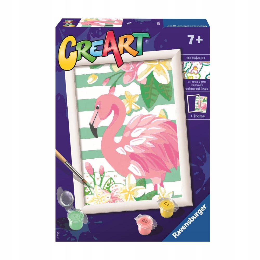 

CreArt Malowanka Różowy Flaming Ravensburger