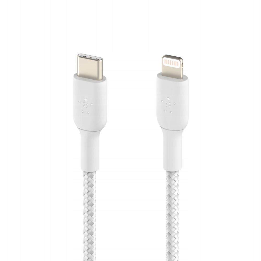 Belkin kabel Usb-c na Lightning, opletený, 1 m, bílý