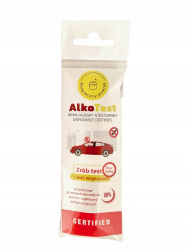 

AlkoTest dokładny alkomat jednorazowy 1 szt