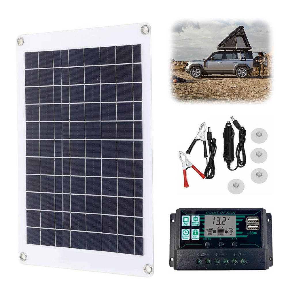Fotovoltaický Set 12V Solárního Regulátoru Nabíjení Pro Karavan A Loď