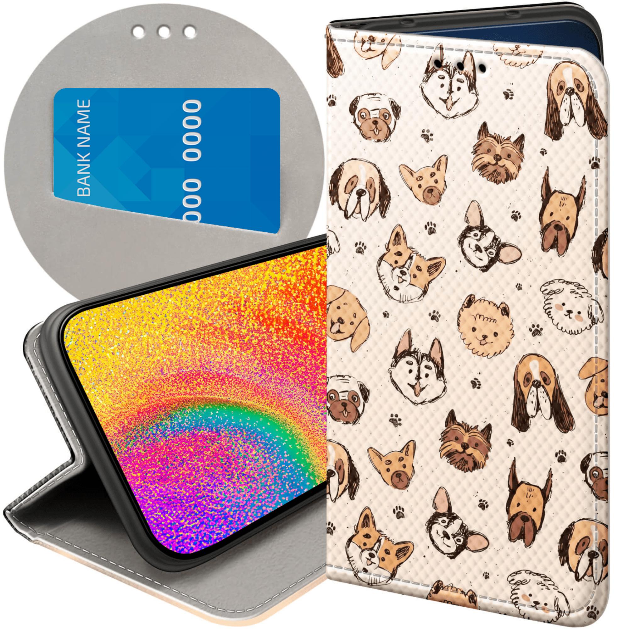 Etui Z Klapką Do Samsung Galaxy J7 2017 Psy Pieski Psiaki Futerał