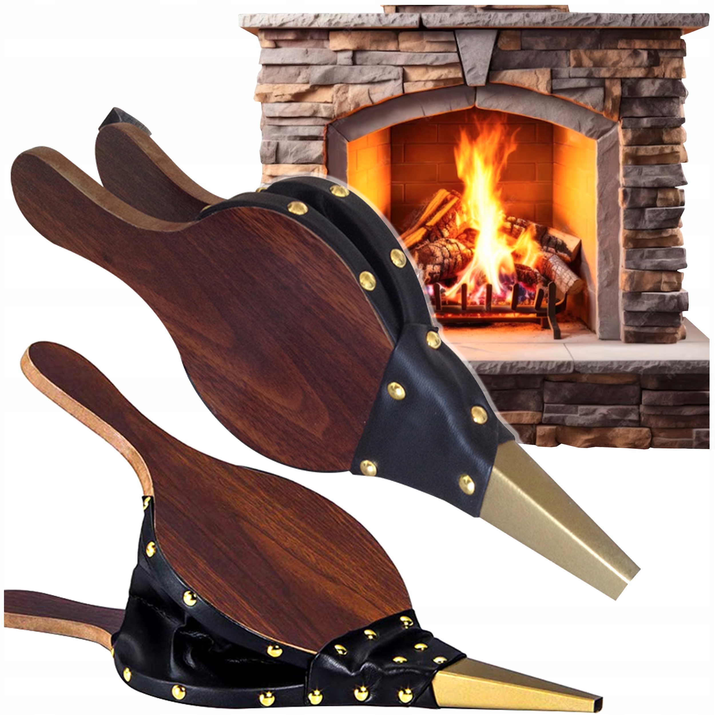 Dmuchawa MIECH DO ROZPALANIA GRILLA ROZNIECANIA OGNIA W KOMINKU