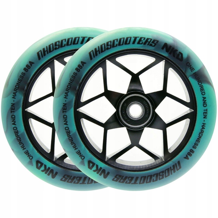 Kola pro koloběžku Nkd Goat Stunt Scooter Wheels Černo-mátová 110 mm