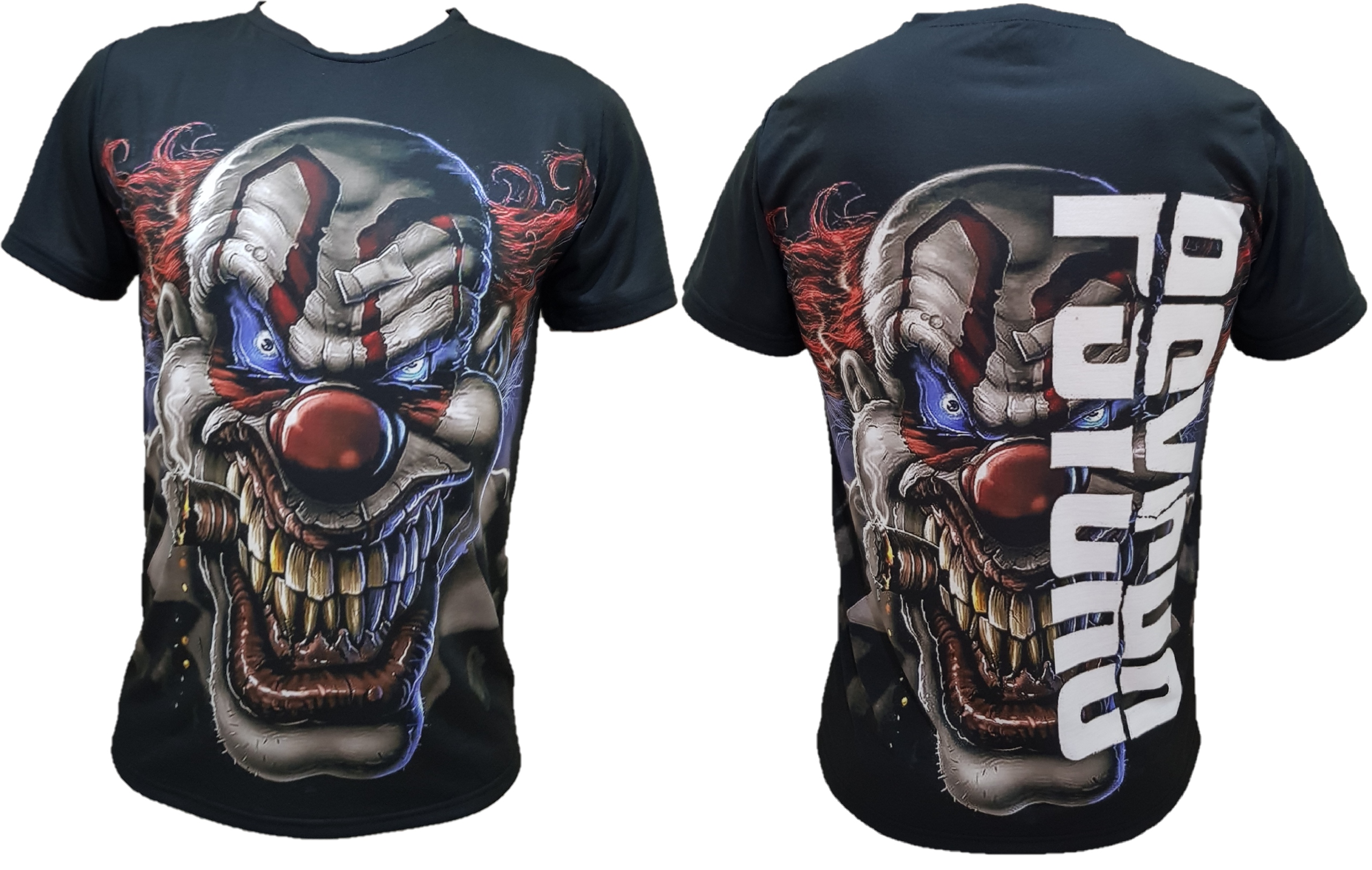 

Koszulka 3D Klaun Punisher Venom Joker roz. L