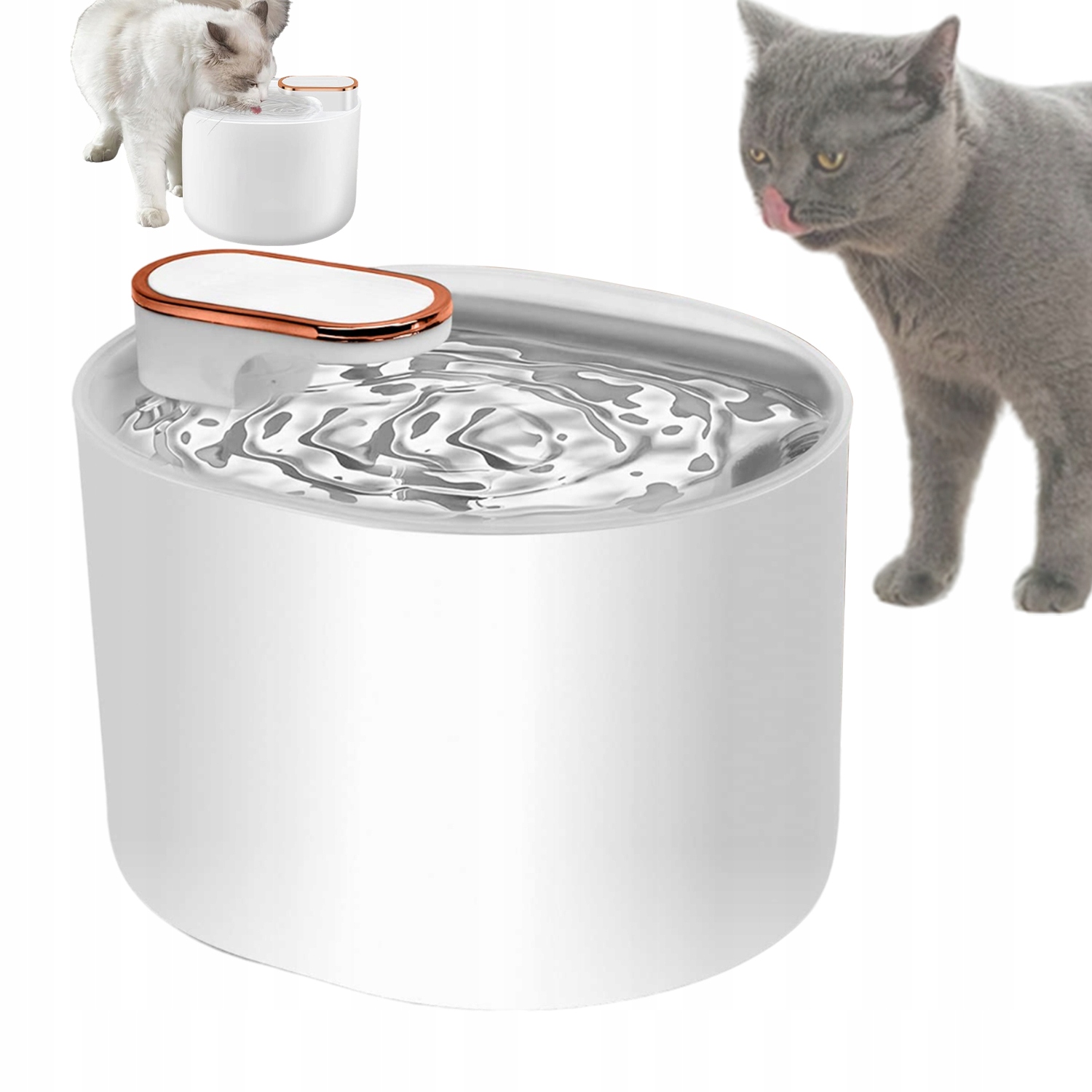 Levně Automatické Krmítko Pro Psy A Kočky Fontána Tiché Krmítko S Filtrem 3 L