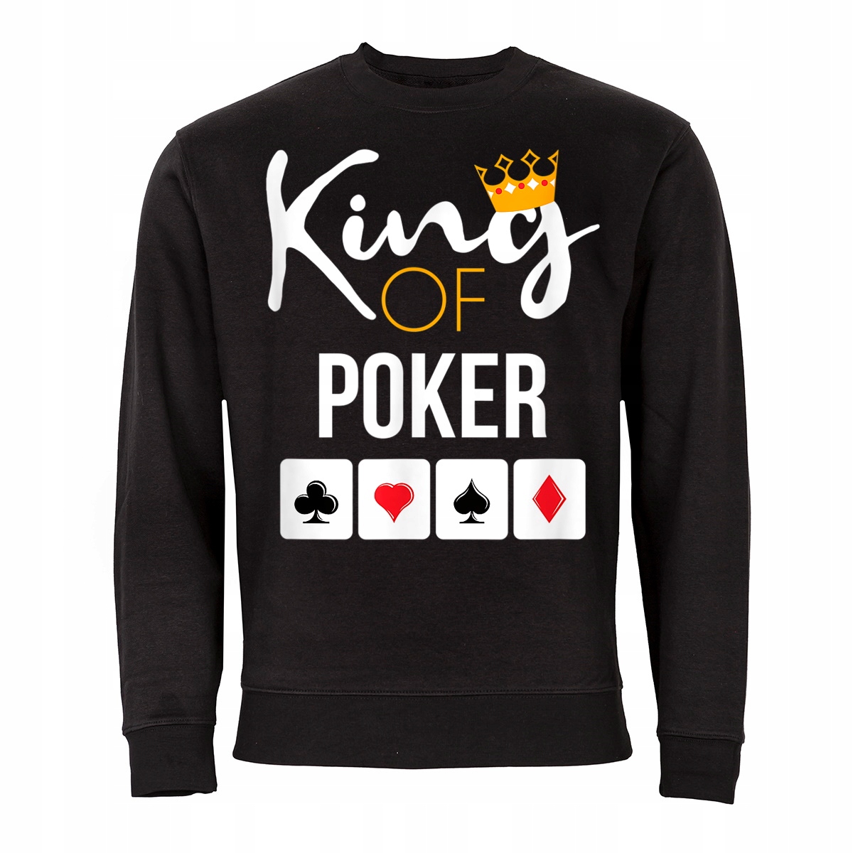 Pánská Černá Mikina Poker Texas King Of Poker