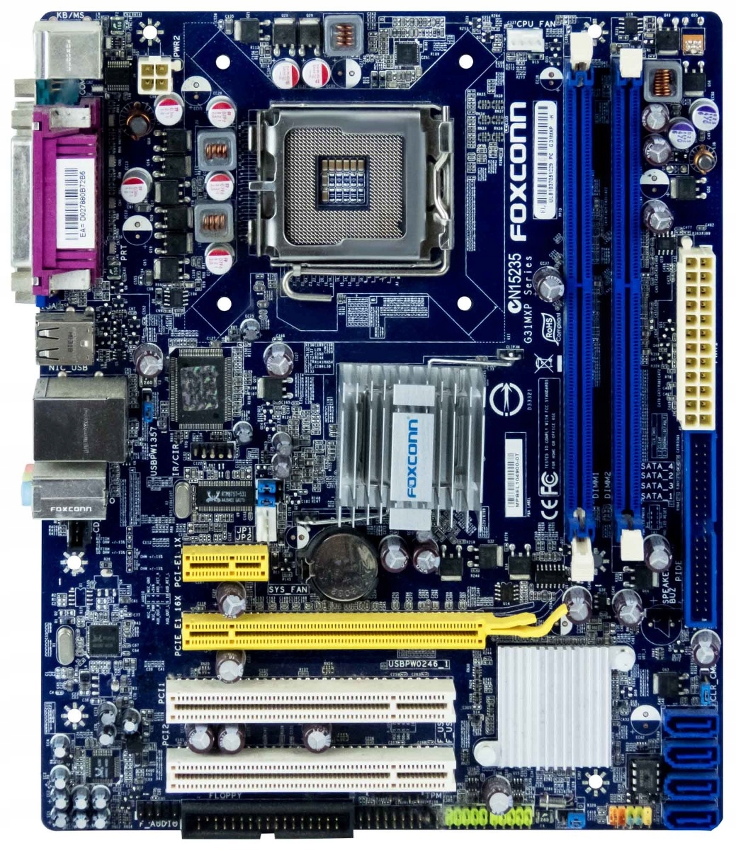 FOXCONN G31MXP-K Intel G31 s775 DDR2 PCI PCI-E • Cena, Opinie