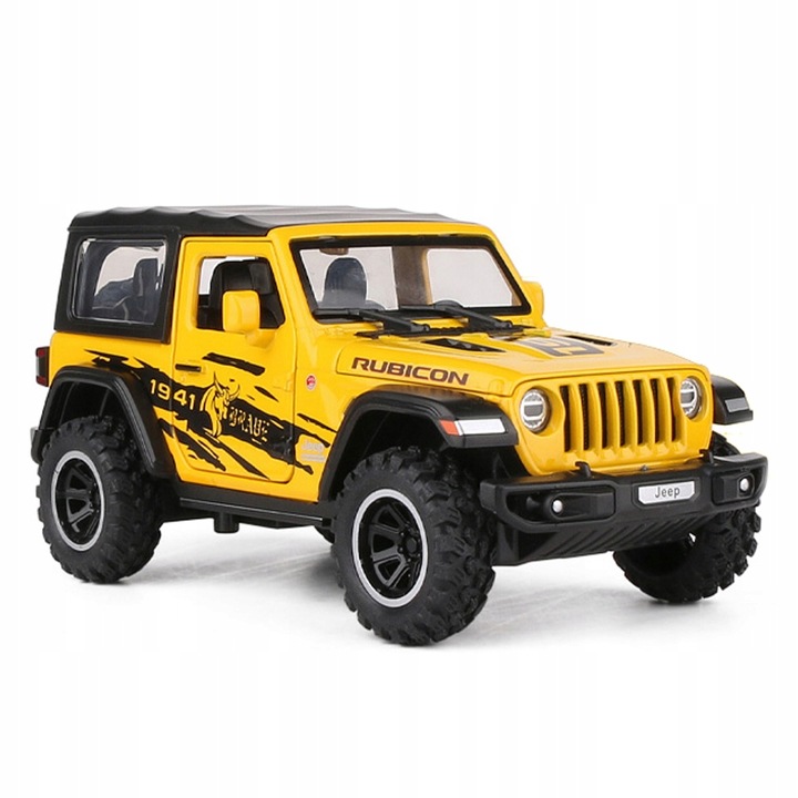 Jeep Wrangler Rubicon 1941 1:32 otevírací dveře světla Led zvuk