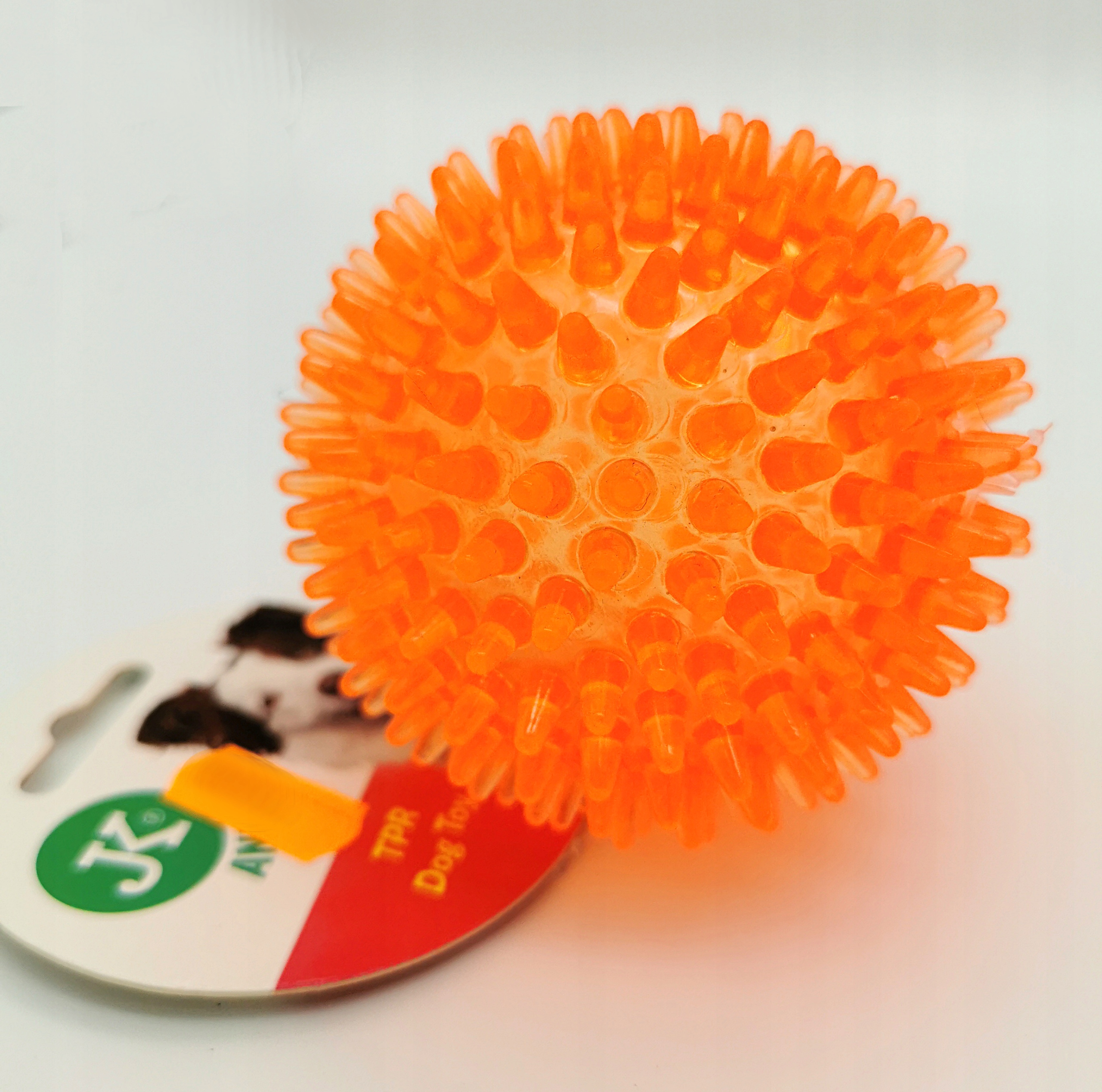 

Jk Animals miękka piłka z kolcami 8cm orange