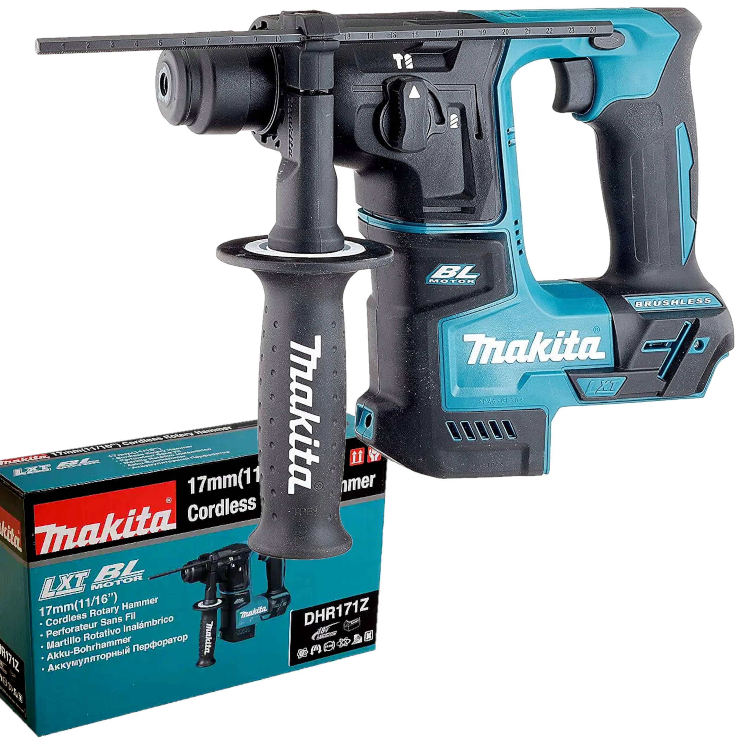 Akumulátorová Příklepová Vrtačka 18V 1,2J Sds Plus Lxt Makita DHR171Z