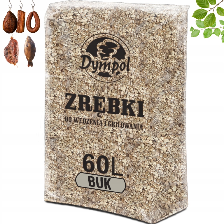 Štěpky Na Uzení Buk KL04 15KG 60L Pro Generátor Kouře Udírny Dympol