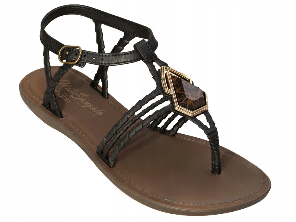 

Czarne Sandały Damskie Buty Japonki Grendha 35/36