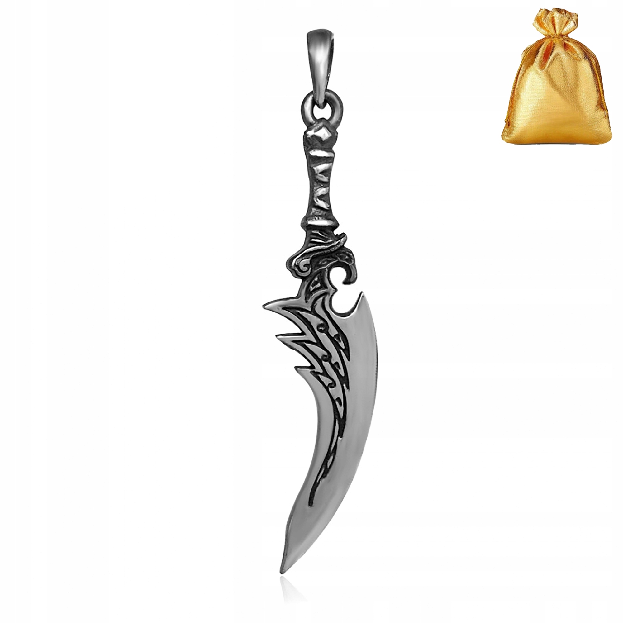 Stříbrný Pánský Přívěsek Přívěsek Orientální Dýka Stříbro 925 Jako Dárek