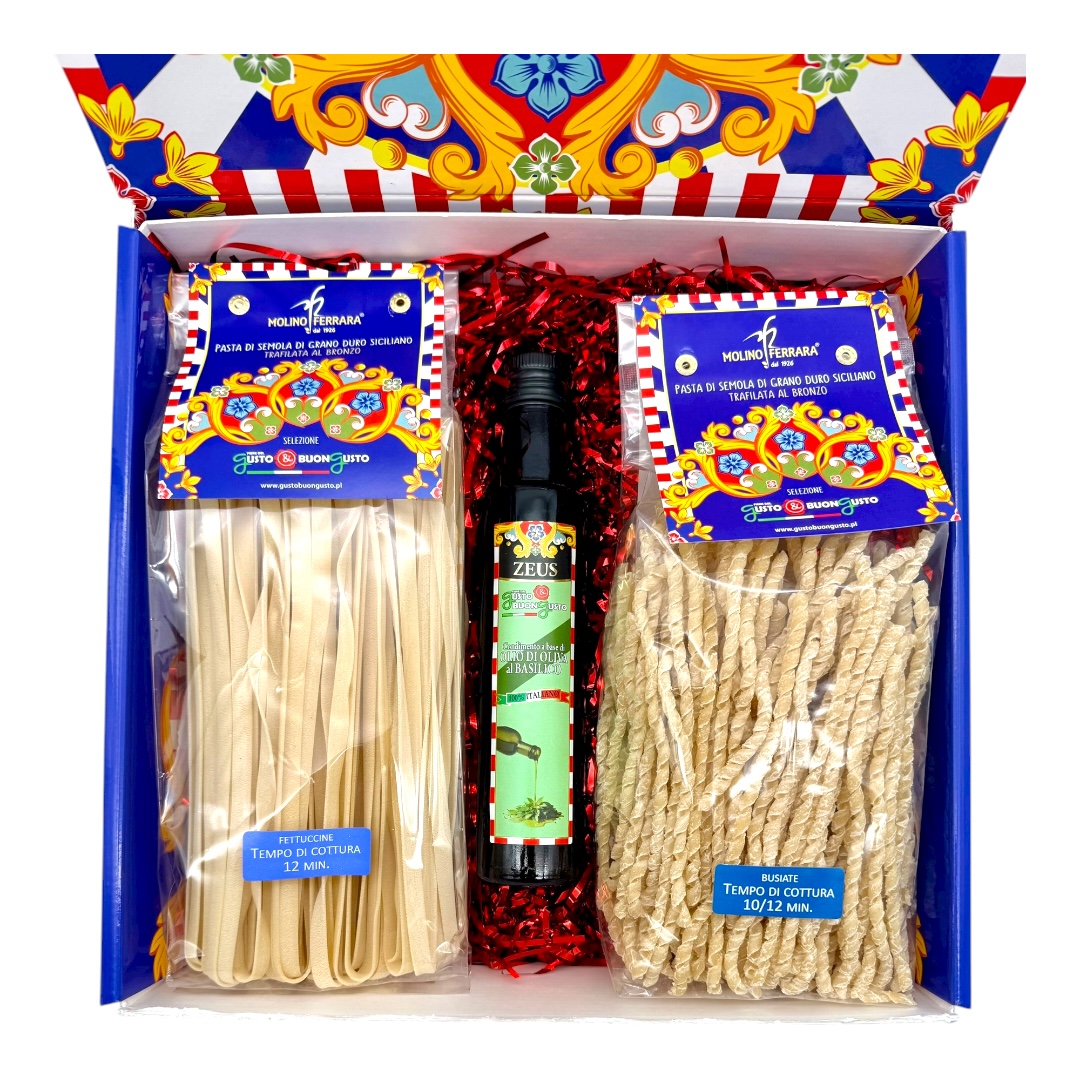 Levně Sada italských těstovin s aromatickým olivovým olejem 1,25 kg