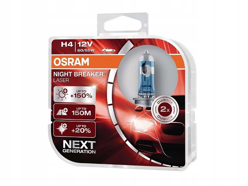

Żarówka Halogenowa H4 12V 60/55 Laser 2SZT