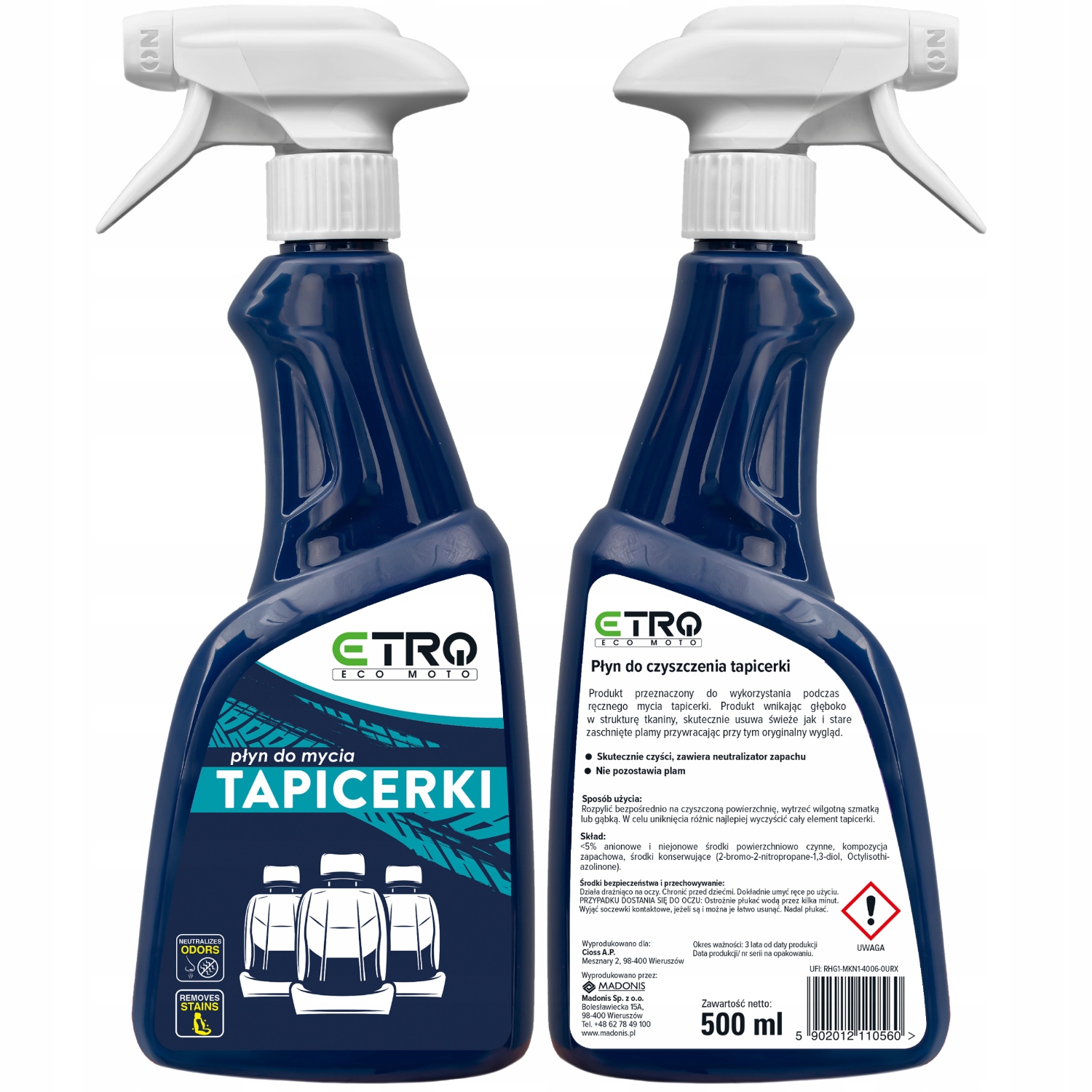 

Płyn do czyszczenia tapicerki Etro 500 ml